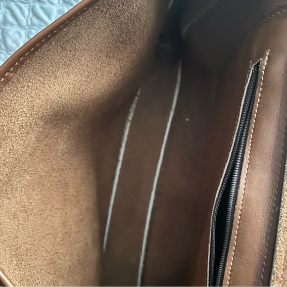 Coach Brown Leather Messenger Bag - Picture 5 of 7